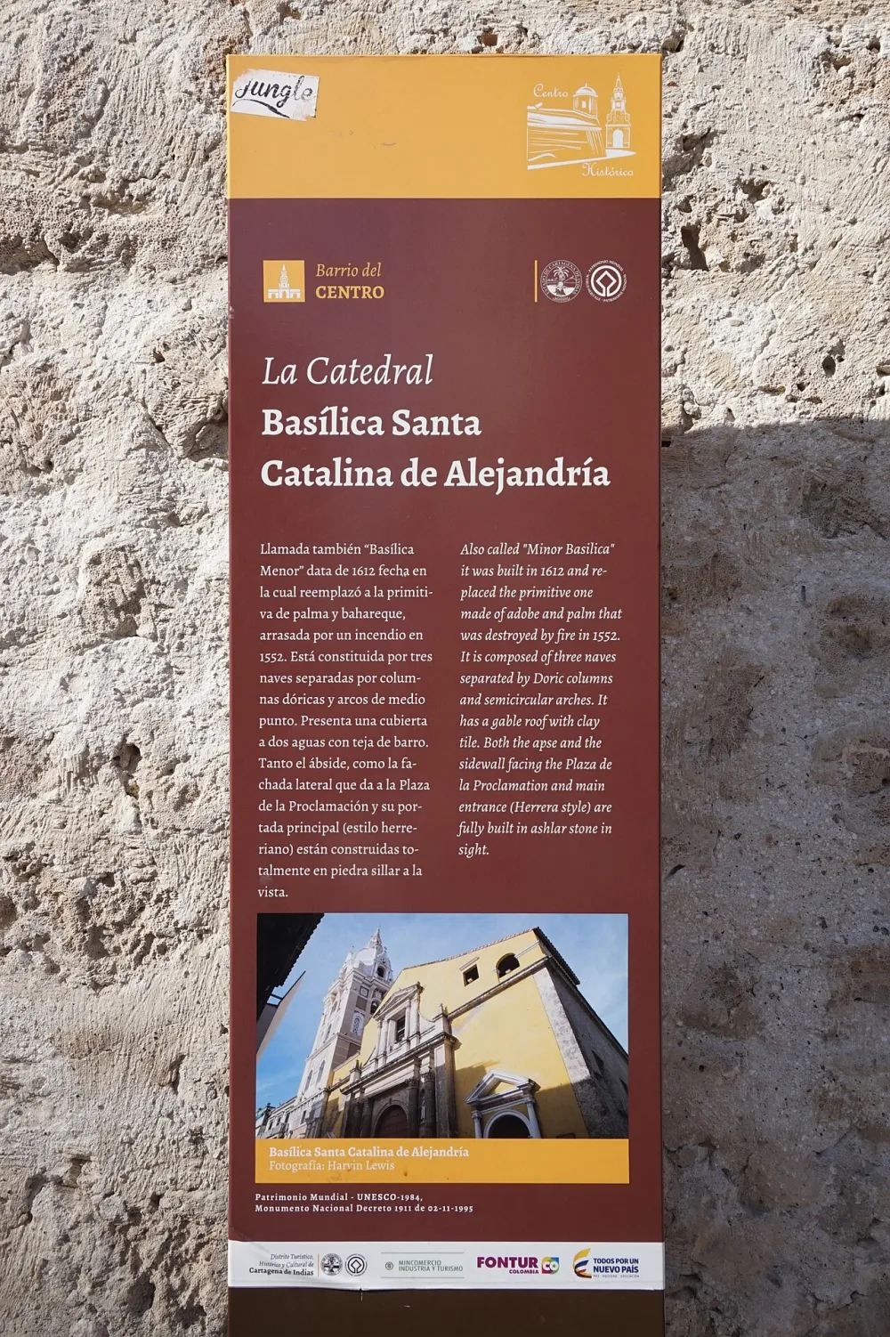 Basilica Cathedral of Santa Catalina de Alejandría (Cartagena de Indias), Colombia — exterior