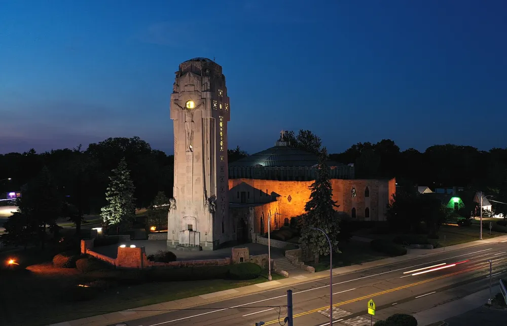 National Shrine of the Little Flower Basilica, Royal Oak — exterior