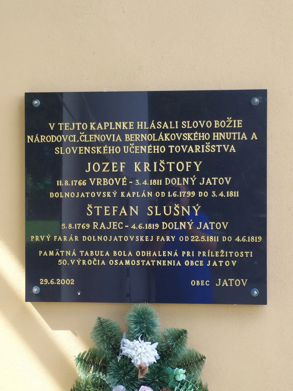 Farský kostol sv. Vendelína, Jatov — exterior