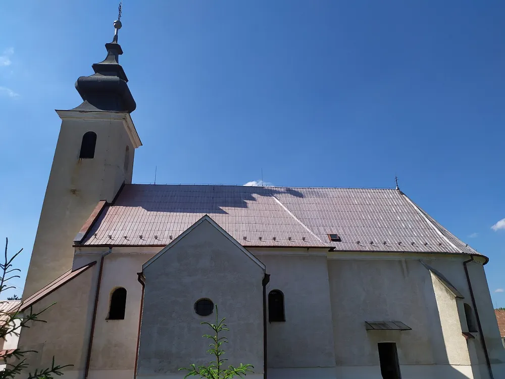 Farský kostol povýšenia Svätého kríža, Zbehy — exterior