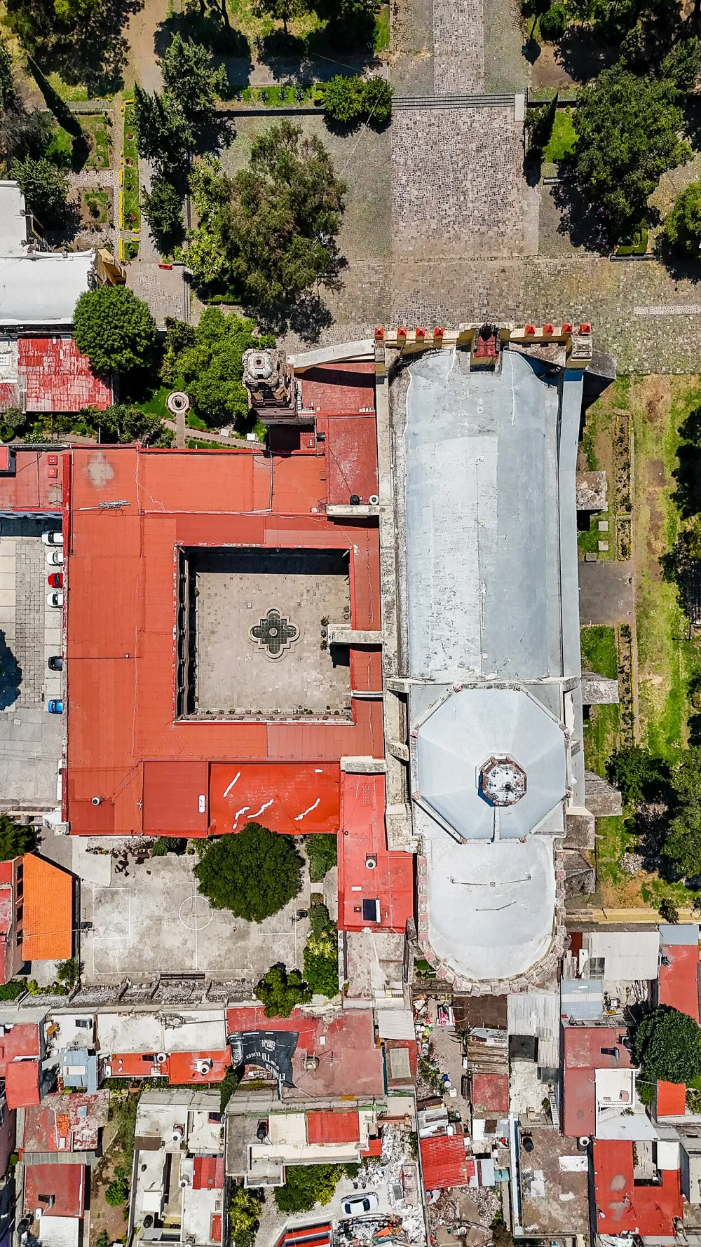 Catedral de Xochimilco, CDMX — exterior