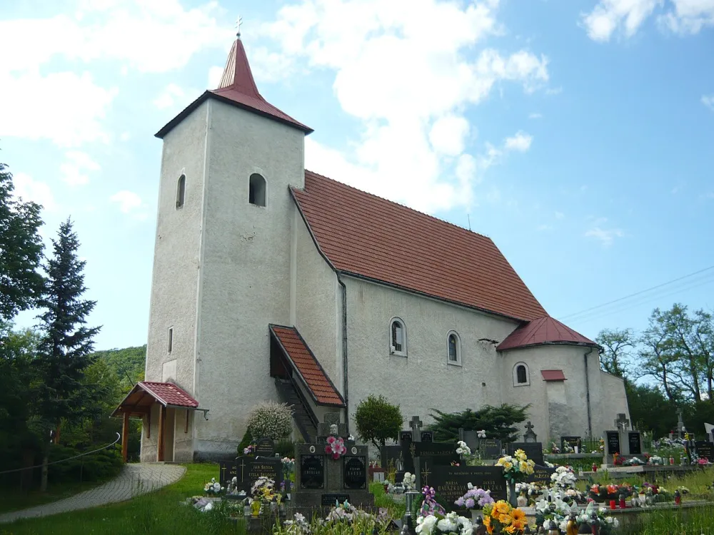 Kostol sv. Anny (Chalmová), Bystričany — exterior