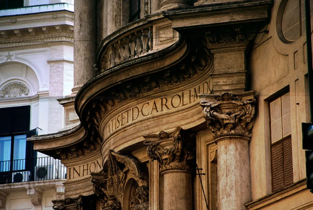 Chiesa di San Carlo alle Quattro Fontane, Roma — exterior