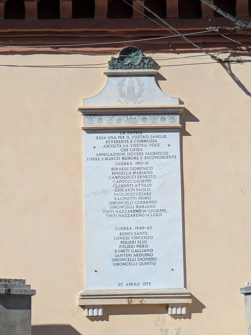 Chiesa di San Marco Evangelista (Torre San Marco, Fratte Rosa), Fratte Rosa — exterior