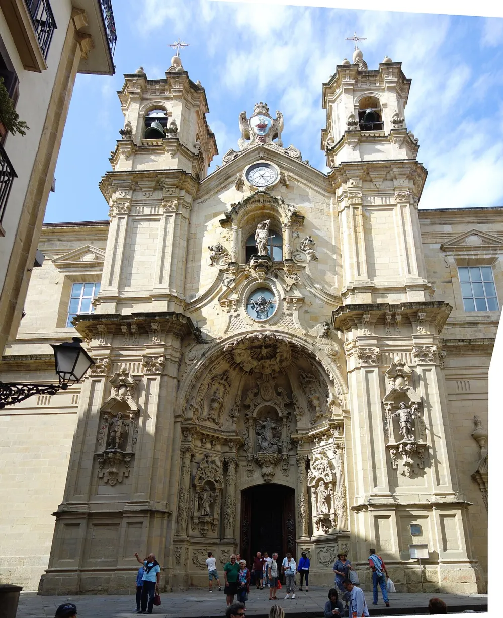 Basílica de Santa María del Coro, Donostia — exterior